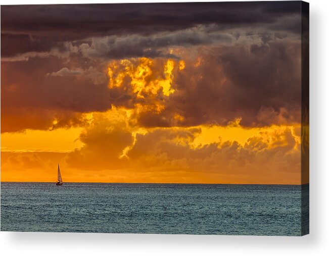 Sail Acrylic Print featuring the photograph Solitude by Chris Austin