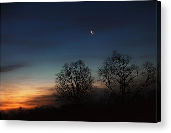 Moon Acrylic Print featuring the photograph Solstice Moon by Bill Wakeley