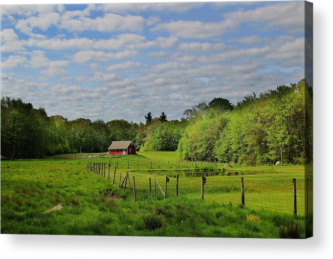 Spring Acrylic Print featuring the photograph Somers Spring by Andrea Galiffi
