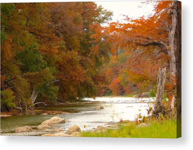 Texas Hill Country Acrylic Print featuring the photograph Soothing Color by David Norman