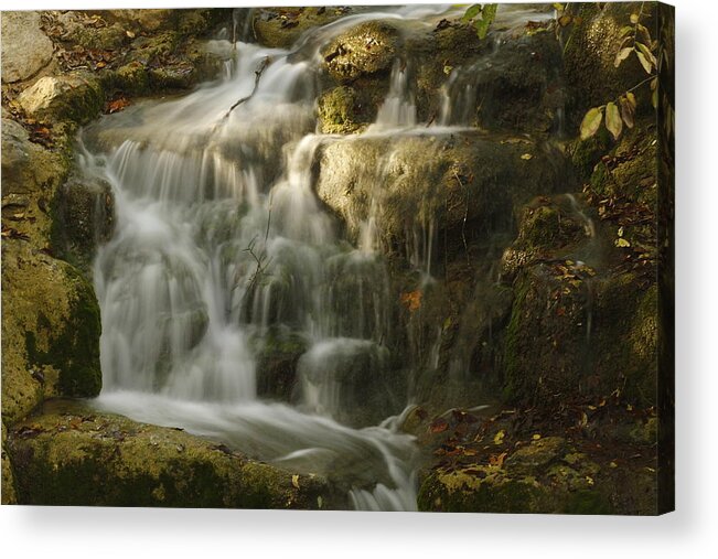 Silky Waters Acrylic Print featuring the photograph Soothing Waters by John Rohloff