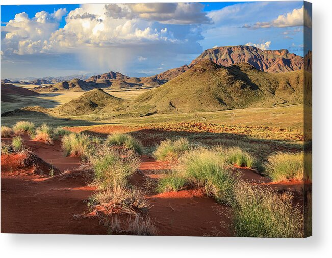 110325 Sossusvlei Vacation Acrylic Print featuring the photograph Sossulvei Namibia Afternoon by Gregory Daley MPSA