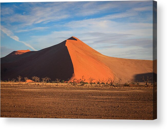 Namibia Acrylic Print featuring the photograph Sossusvlei Park Sand Dune by Gregory Daley MPSA