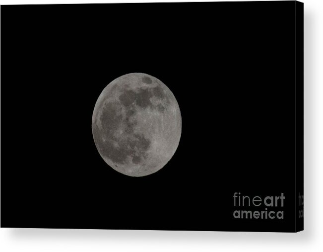 Full Moon Acrylic Print featuring the photograph Space and Time by George DeLisle
