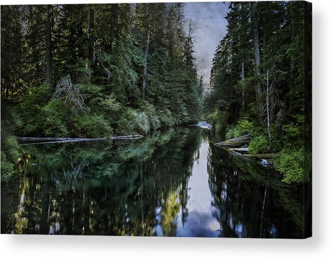 Clear Lake Acrylic Print featuring the photograph Spawning A River by Belinda Greb
