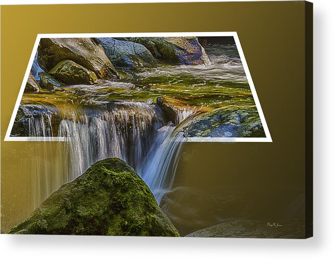 Spillover Acrylic Print featuring the photograph Landscape - Mountain - Spillover by Barry Jones