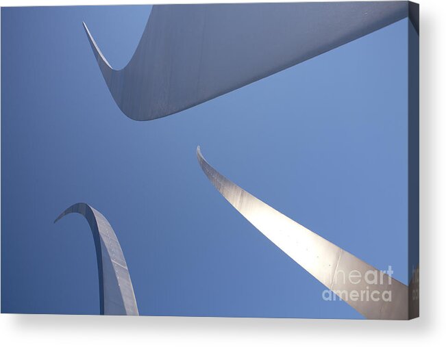 Air Force Memorial Acrylic Print featuring the photograph Spires of the Air Force Memorial in Arlington Virginia by William Kuta