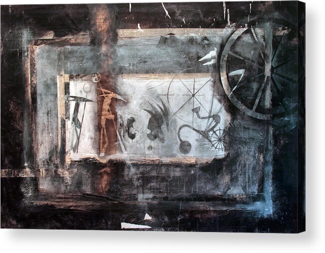 Scary Acrylic Print featuring the painting Spooky by Sean Parnell