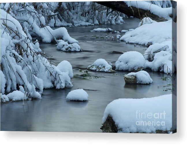 Spring Creek Acrylic Print featuring the photograph Spring Creek by Dan Hefle