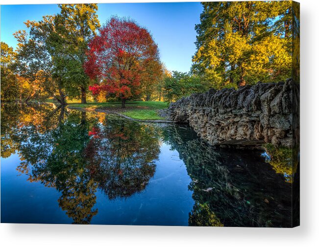 Landscape Acrylic Print featuring the photograph Spring Grove in the Fall by Keith Allen