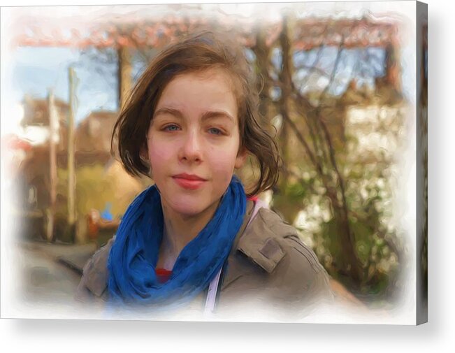 Portrait Acrylic Print featuring the photograph Spring Wind of Change by Elena Perelman