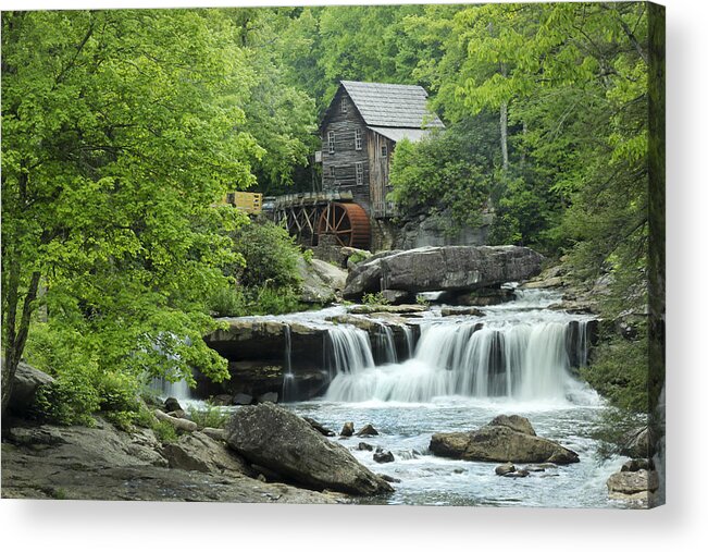 Waterfalls Acrylic Print featuring the photograph Springtime at Glade Creek Falls by Robert Camp