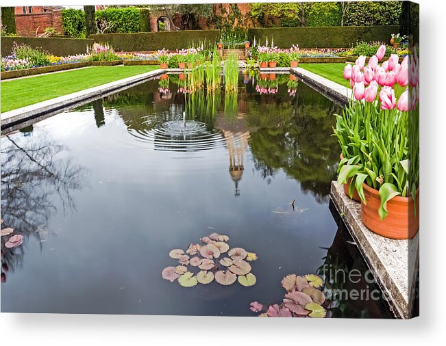 Hdr Acrylic Print featuring the photograph Springtime Reflections by Kate Brown