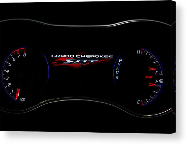 Chrysler Acrylic Print featuring the photograph SRT Gauges by George Strohl