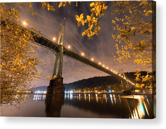 Portland Acrylic Print featuring the photograph St. John's Splendor by Dustin LeFevre