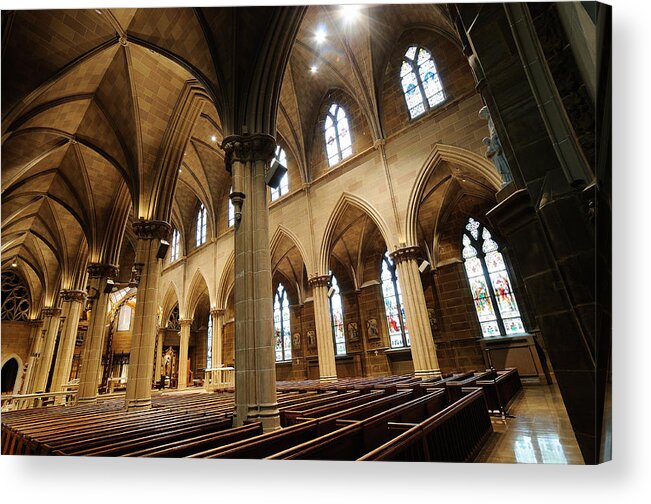 St Joseph Cathedral Acrylic Print featuring the photograph St Joseph Cathedral II by Dick Wood