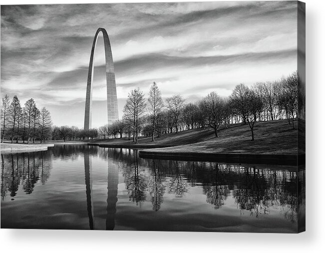 Arch Acrylic Print featuring the photograph St Louis Arch by Errick Cameron