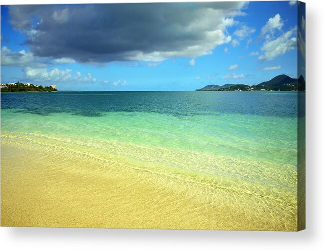 Caribbean Acrylic Print featuring the photograph St. Maarten Tropical Paradise by Luke Moore