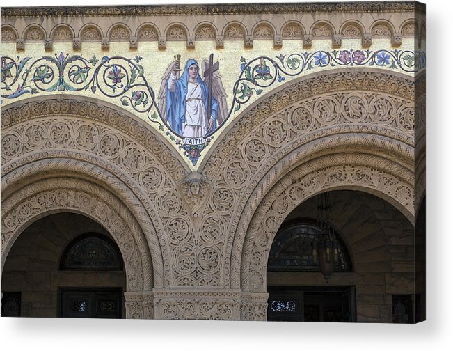 Stanford Acrylic Print featuring the photograph Stanford Memorial Church in Stanford by Carol M Highsmith