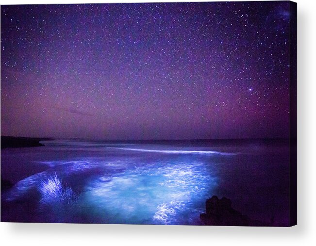 Scenics Acrylic Print featuring the photograph Stars And Ocean, Australia by Robert Lang Photography