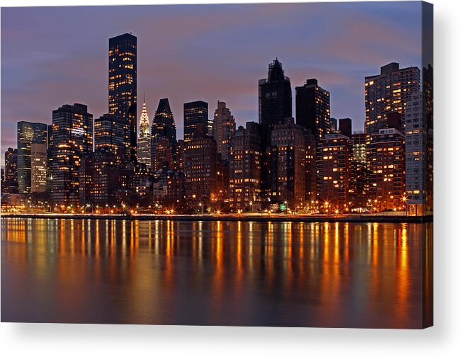 Chrysler Building Acrylic Print featuring the photograph Stars of New York City by Juergen Roth