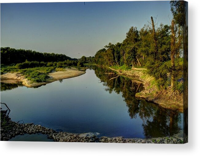Brandywine Island Acrylic Print featuring the photograph Still Waters At Brandywine by DArcy Evans