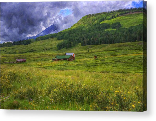 Ranch Acrylic Print featuring the photograph Storm Over Lizard Head Wilderness by Priscilla Burgers