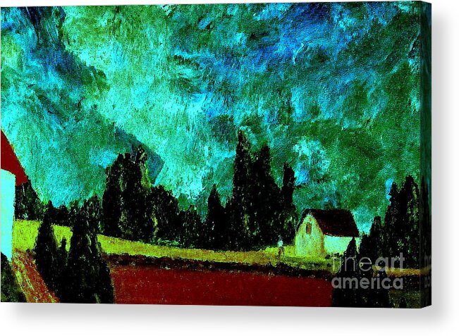 Bill Acrylic Print featuring the painting Stormlight by Bill OConnor