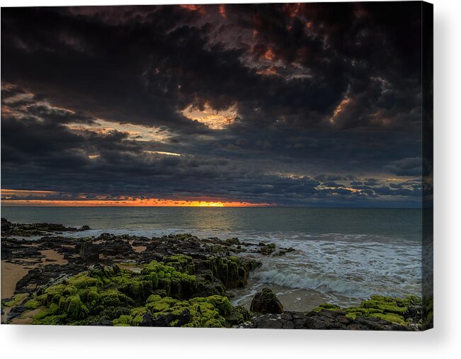 Storm Acrylic Print featuring the photograph Stormy Sunset by Robert Caddy