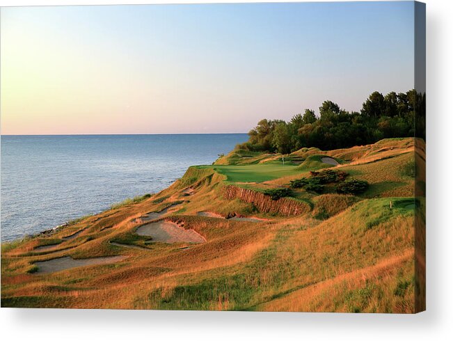 Seventeenth Hole Acrylic Print featuring the photograph Straits Course At Whistling Straits by David Cannon