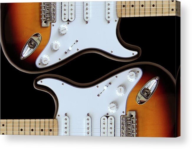Musical Instruments Acrylic Print featuring the photograph Electric Guitar 5 by Mike McGlothlen