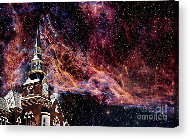 Sky. Dramatic Acrylic Print featuring the photograph Streamers by Russell Brown