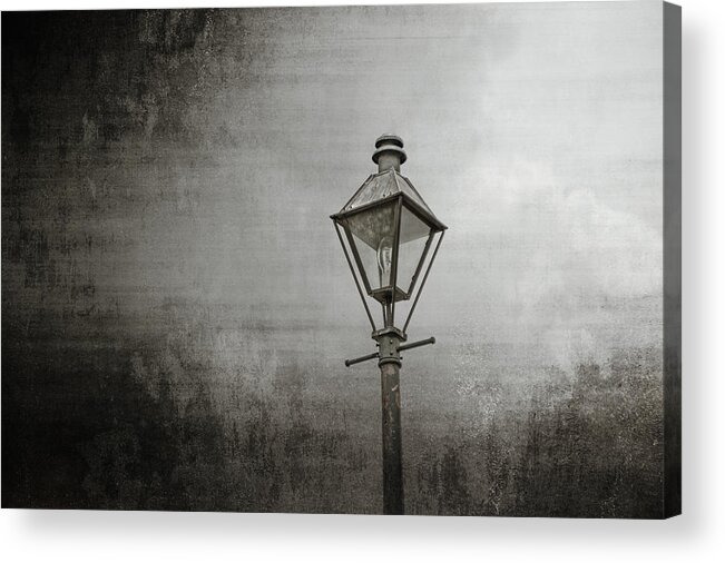 New Orleans Acrylic Print featuring the photograph Street Lamp on the River by Brenda Bryant