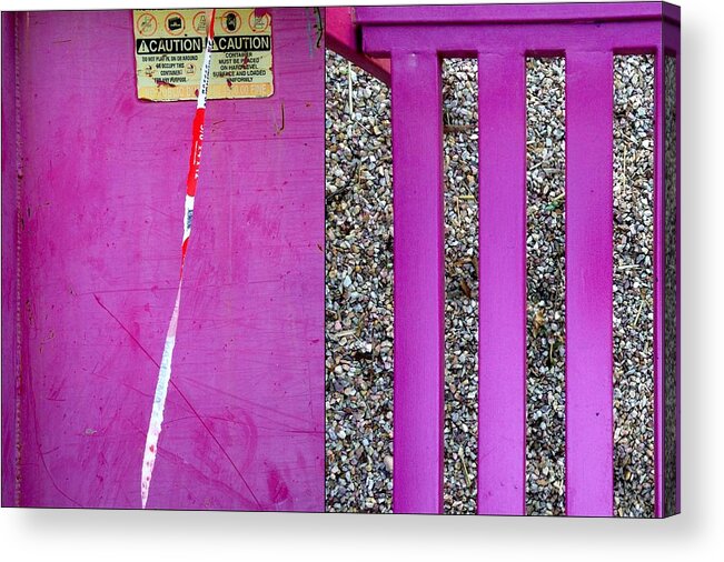  Abstract Acrylic Print featuring the photograph Street Sights 31 by Marlene Burns