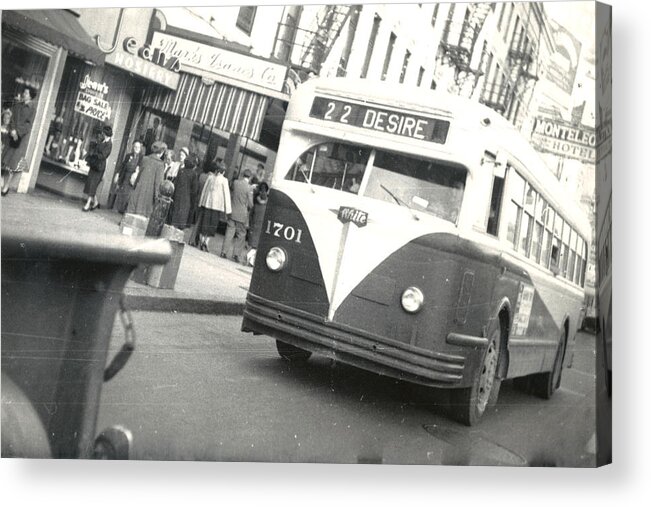 Streetcar Acrylic Print featuring the photograph Streetcar Named Desire by Cynthia Decker