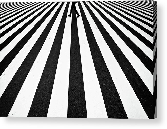 Stripes Acrylic Print featuring the photograph Stripe by Kouji Tomihisa