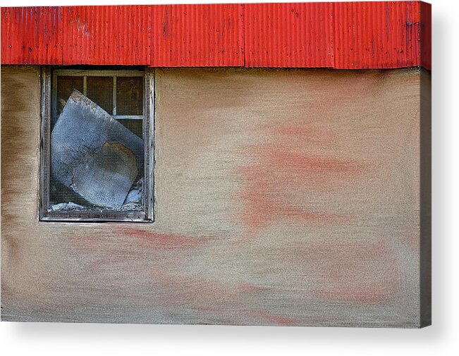 Roof Acrylic Print featuring the photograph Stucco Flow by Randy Pollard