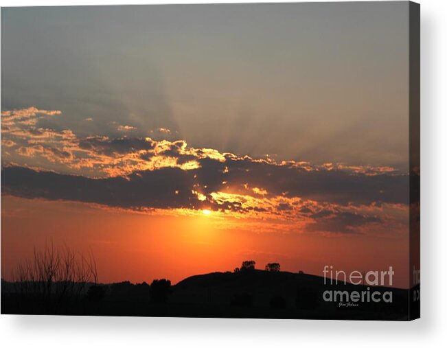 Sunset Acrylic Print featuring the photograph Summer Sunset by Yumi Johnson