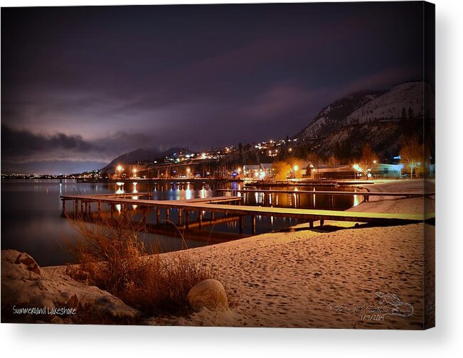 Lake Acrylic Print featuring the photograph Summerland Lakeshore by Guy Hoffman