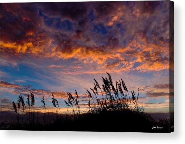 Sea Acrylic Print featuring the photograph Sunrise at Hatteras by John Pagliuca
