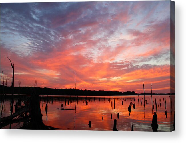 Waterscape Acrylic Print featuring the photograph Sunrise Glory by Roger Becker