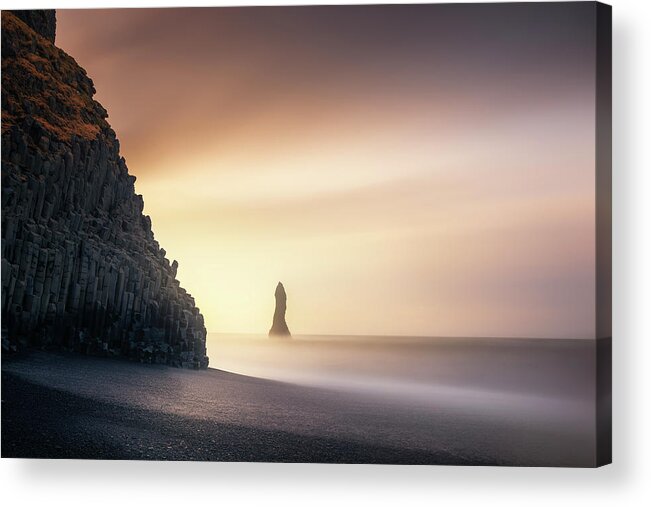 Iceland Acrylic Print featuring the photograph Sunrise In Reynisfjara by Jorge Ruiz Dueso