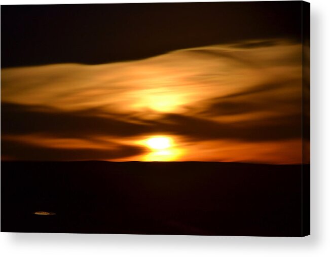 Sunset Acrylic Print featuring the photograph Sunset Abstract I by Nadalyn Larsen