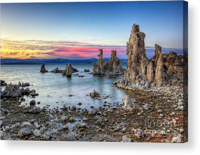 Sunset Acrylic Print featuring the photograph Sunset At Mono Lake by Mimi Ditchie