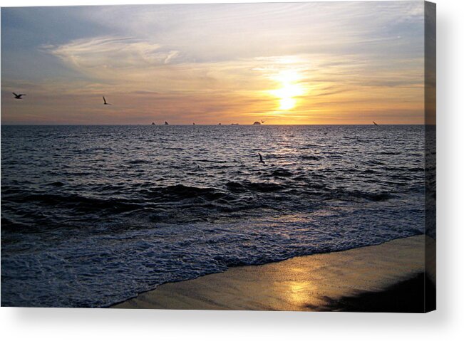 Scenic Acrylic Print featuring the photograph Sunset at Paradise Point by AJ Schibig