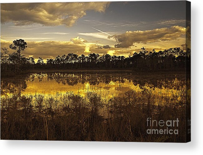 Sunset Acrylic Print featuring the photograph Sunset Hungryland by Bruce Bain
