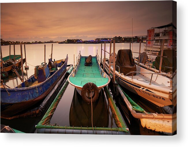 Tranquility Acrylic Print featuring the photograph Sunset In Anping by Sunrise@dawn Photography