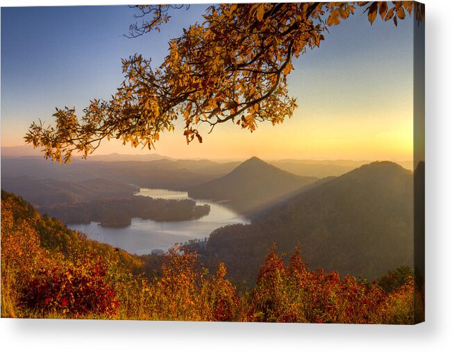 Appalachia Acrylic Print featuring the photograph Sunset Light by Debra and Dave Vanderlaan