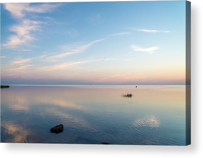 North Carolina Acrylic Print featuring the photograph Sunset of Blue by Stacy Abbott