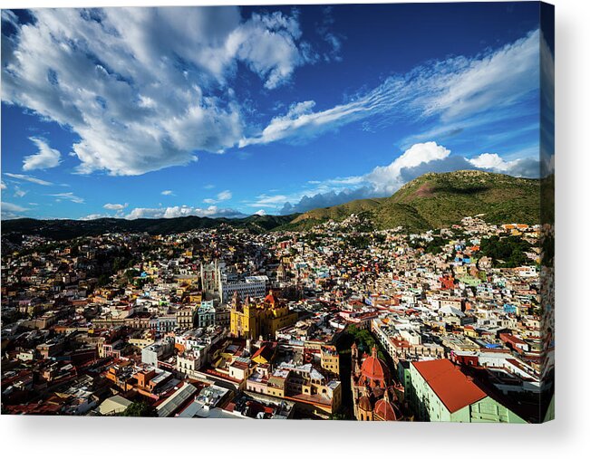 Tranquility Acrylic Print featuring the photograph Sunset Of Guanajuato by Qianli Zhang